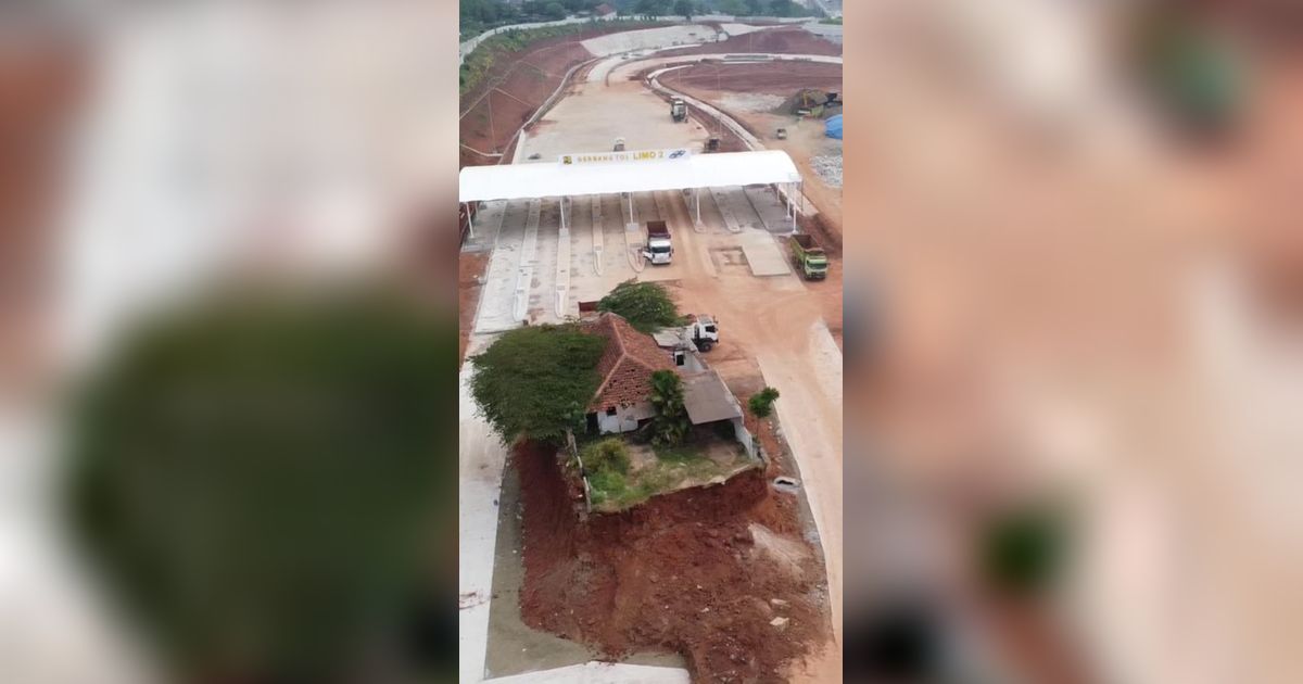 Viral Rumah Berdiri Kokoh di Tengah Proyek Tol Cijago Depok, Ini Penyebabnya