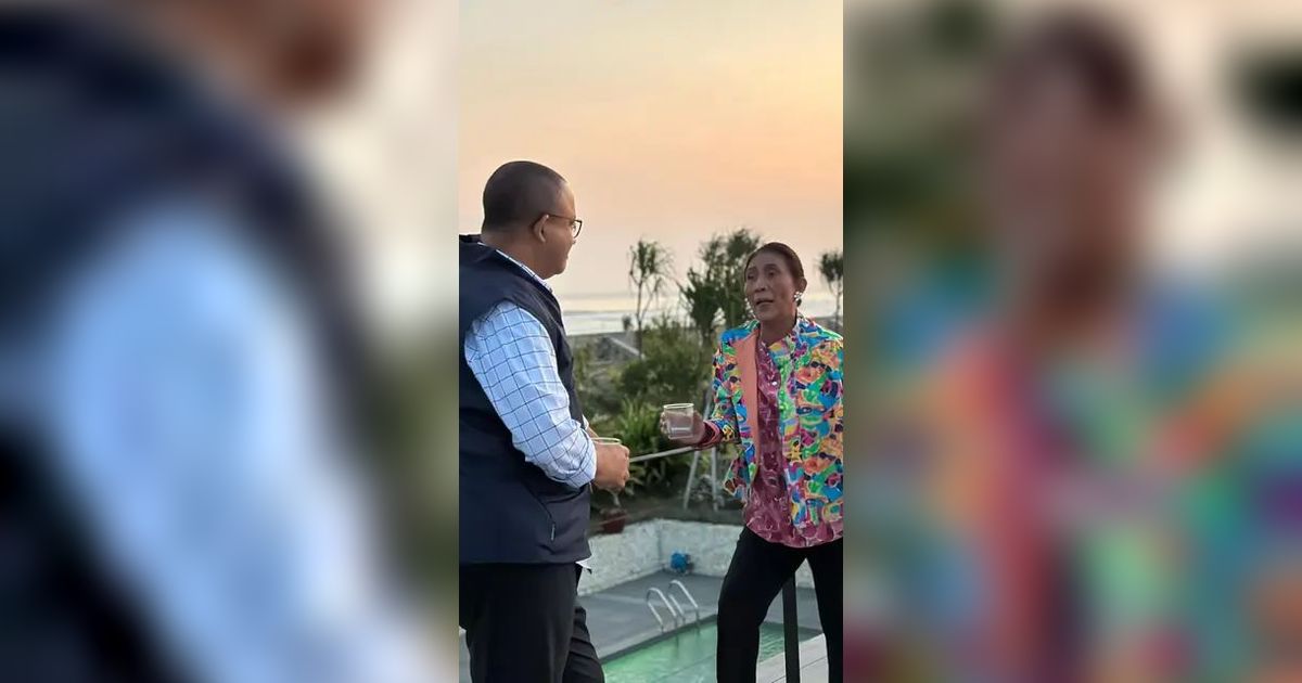 Keakraban Anies Baswedan Bersama Susi Pudjiastuti