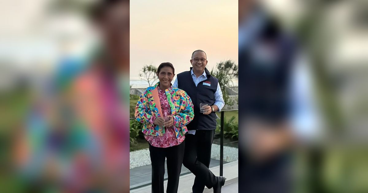 VIDEO: Anies Santai Bersama Susi Pudjiastuti Nikmati Sunset & Air Kelapa di Pangandaran