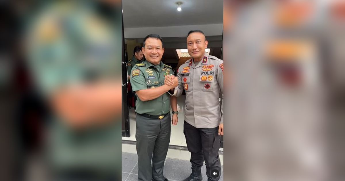 Momen Bintang 1 Polri Kedatangan Dua Jenderal TNI & Eks Panglima 'Selamat Datang di Bumi Jawara'