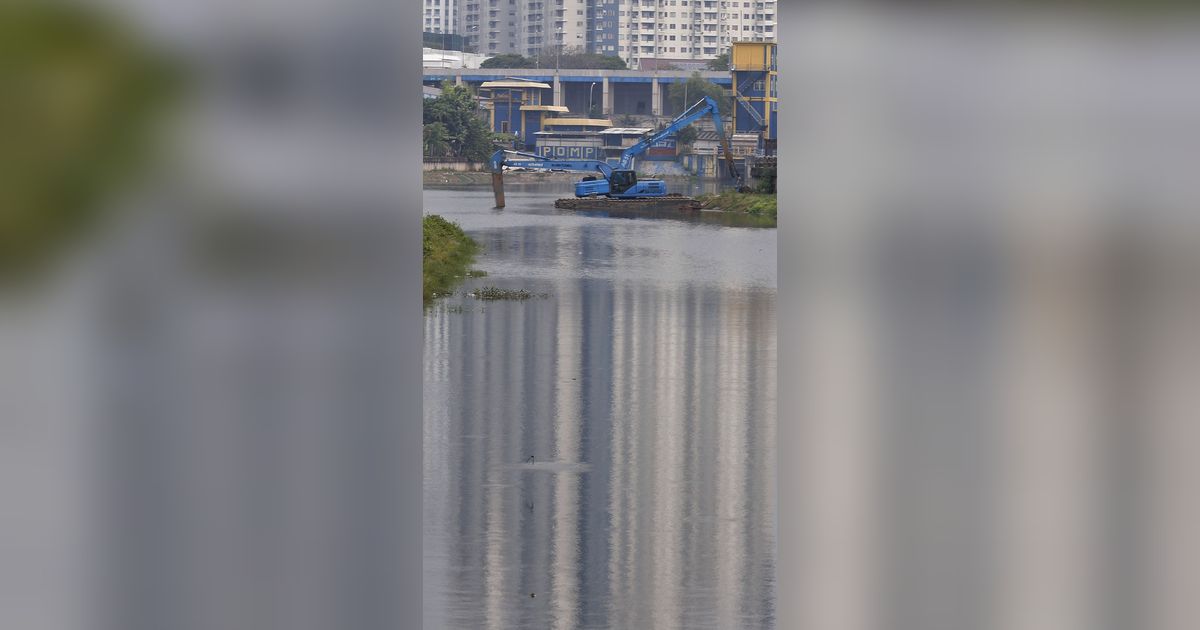 Kondisi Waduk Melati yang Diharapkan Jadi Pengendali Banjir di Jakarta