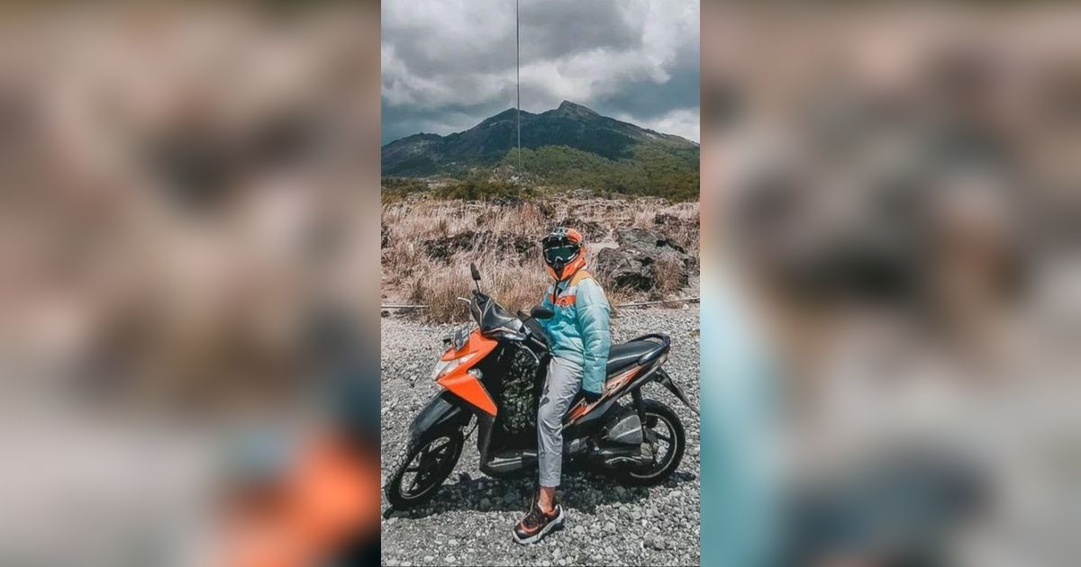 Konten Kreator Wanita Ini Modal Nekat Sendirian Jelajahi Pulau Jawa-Bali Naik Motor Matic