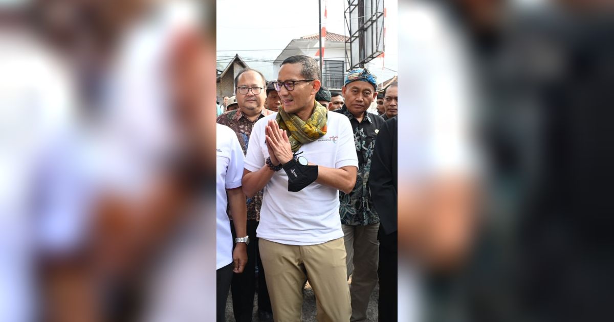 Sandiaga Beri DPUP ke 5 Desa Wisata Jabar, Bantuan untuk Infrastruktur hingga Layanan Turis