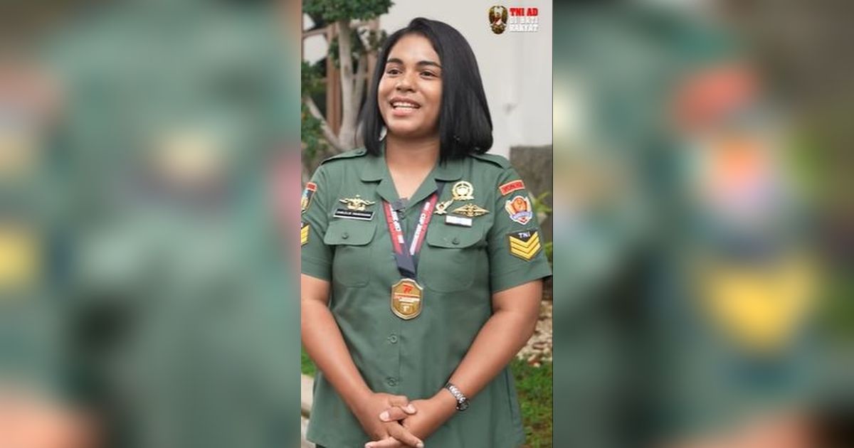 Sosok Cantik Serka Carlelis Manusama, Penembak Jitu dari TNI AD Hebatnya Tiada Tanding