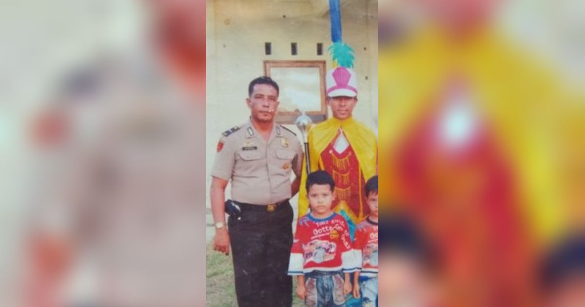 Kisah Haru Ayah Polisi jadi Komandan Anaknya Sendiri, Baru 9 Hari Satu Kantor Meninggal Dunia Dipanggil Tuhan