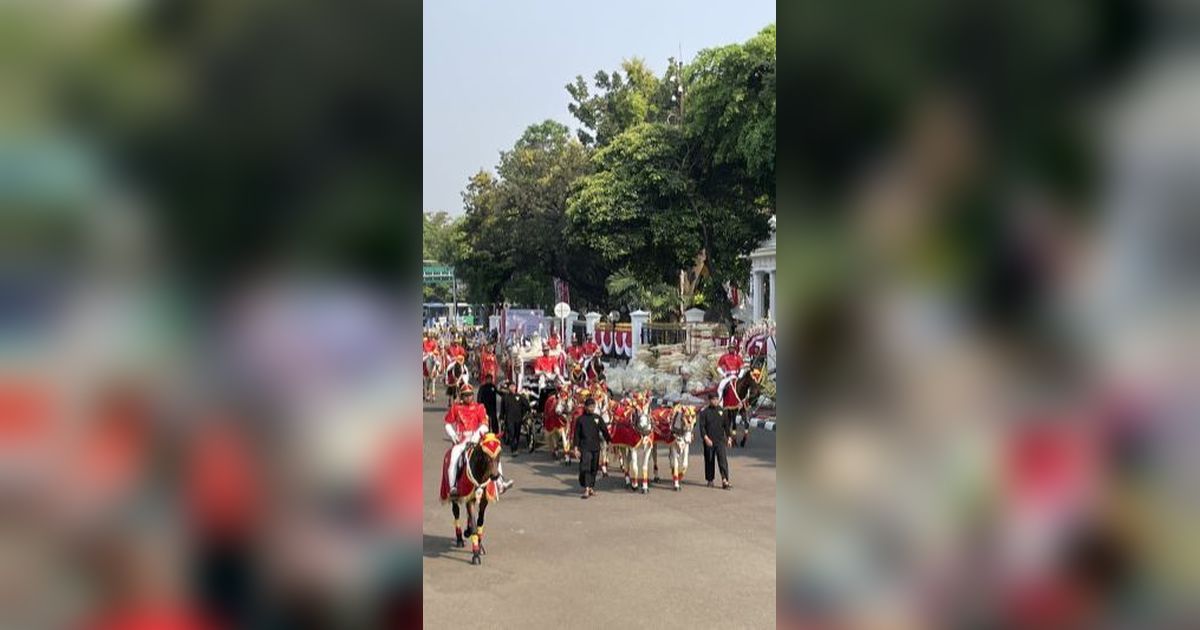 Tiba di Istana, Bendera Pusaka dan Naskah Proklamasi Dibawa Kereta Kencana Ki Jaga Rasa