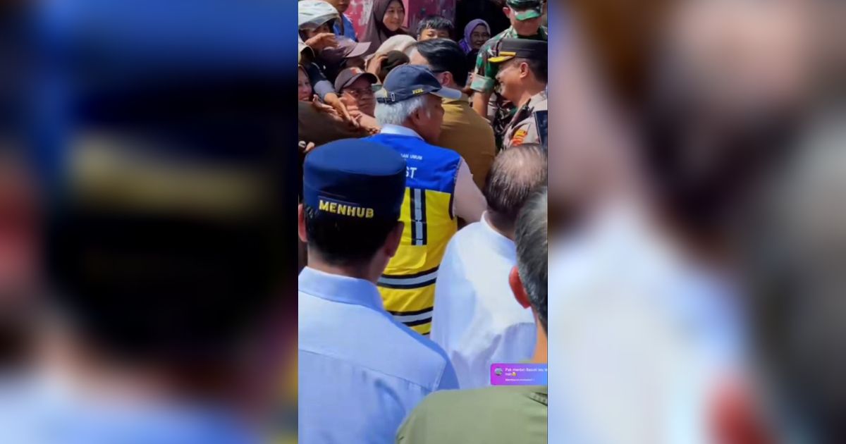 Viral Momen Menteri Basuki Peluk Gubernur Ridwan Kamil saat Blusukan di Pasar Tanjungsari Sumedang