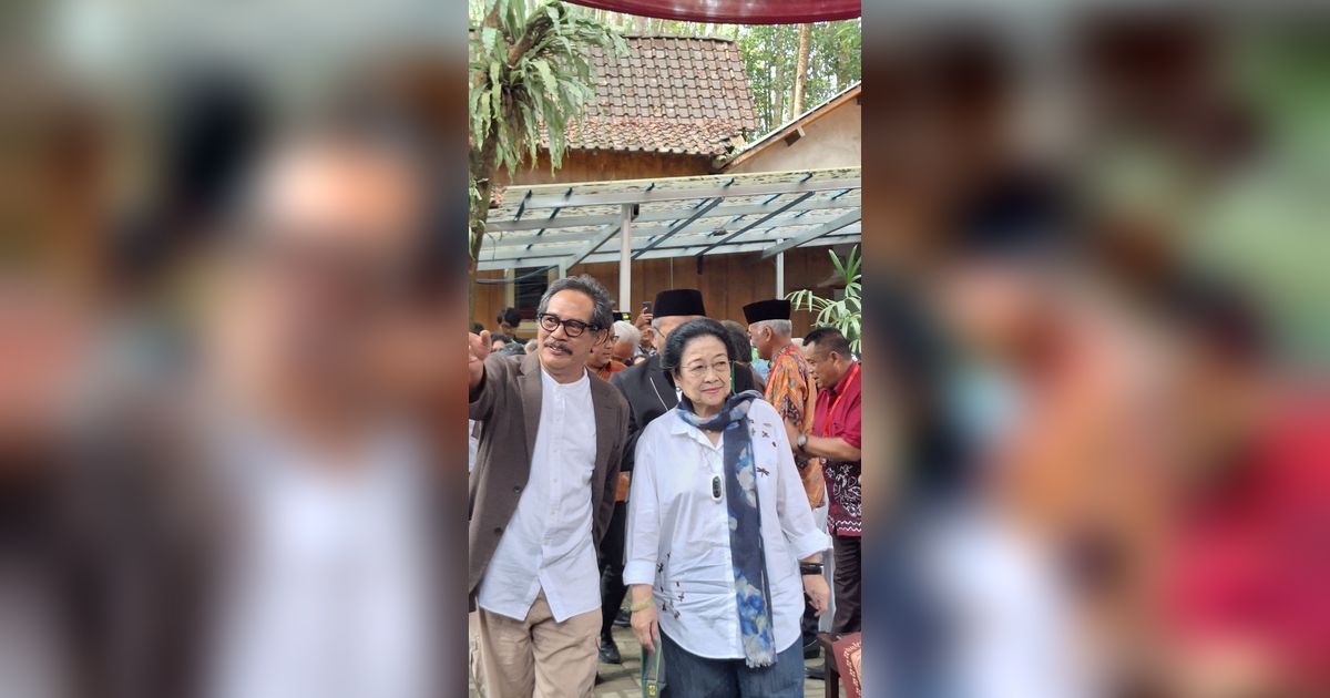 Momen Megawati dan Ganjar Hadiri Peresmian Patung Bung Karno di Yogyakarta