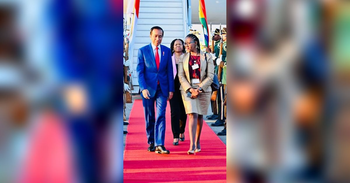 Jokowi Tiba di Johannesburg Afrika Selatan Hadiri KTT BRICS