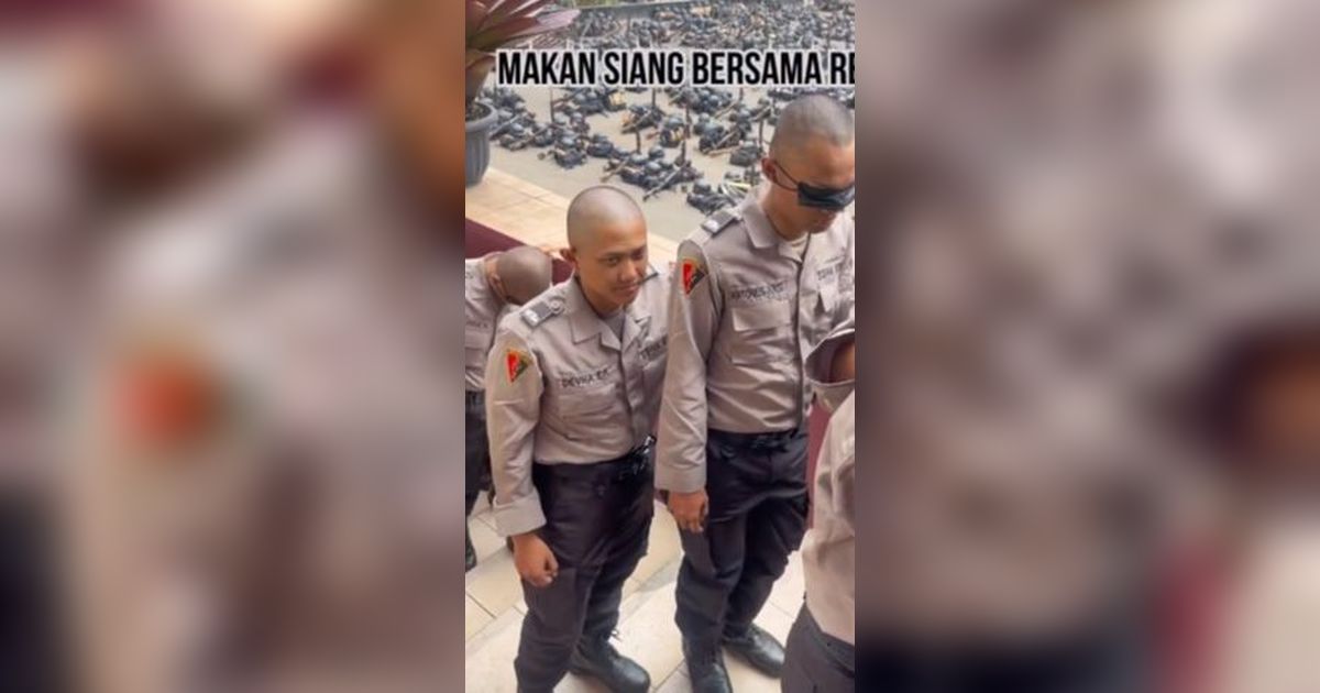 Momen Makan Siang Siswa Sekolah Polri ini Manis Banget, Saling Suap sampai Mata ditutup Ala Surprise