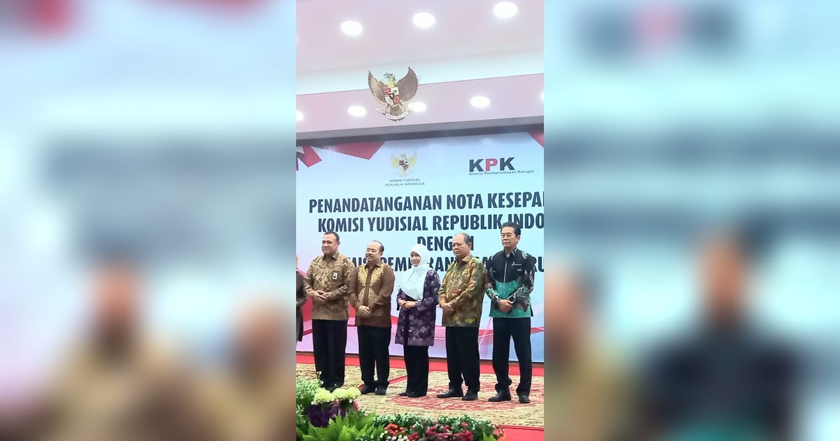 Komisi Yudisial Tanda Tangani MoU dengan KPK, Ini Isinya