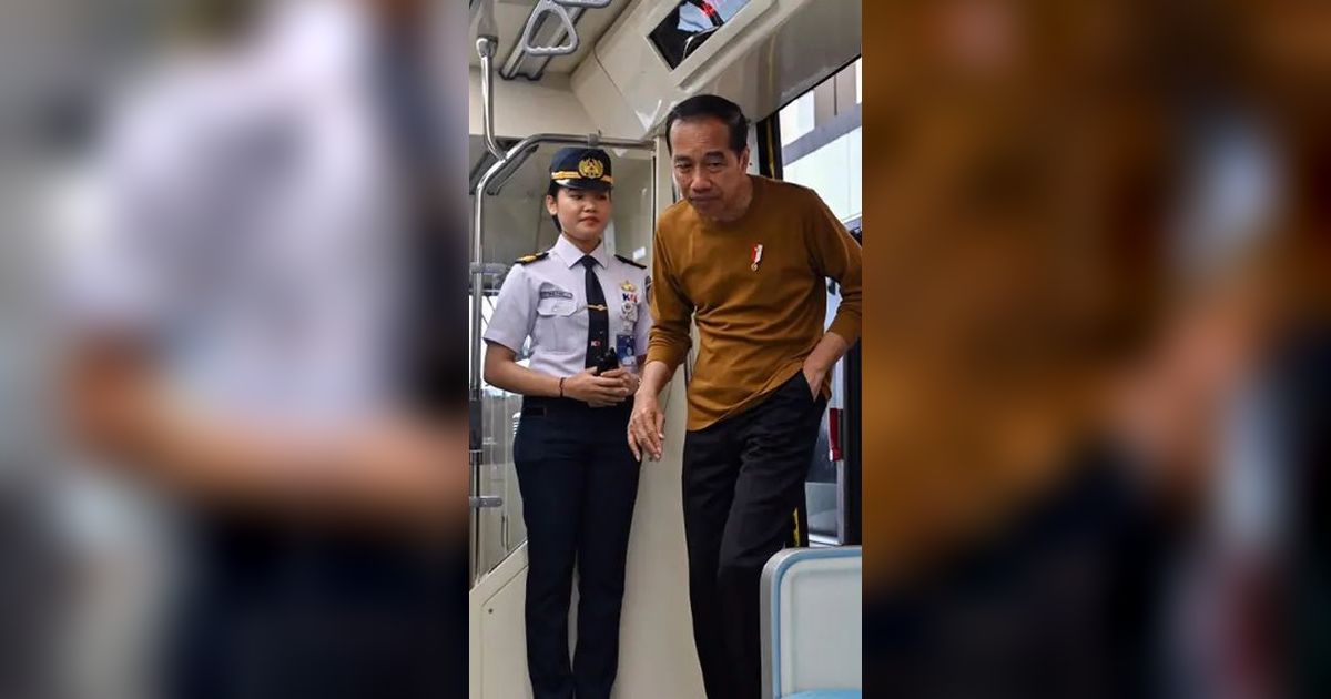 Didampingi Iriana, Jokowi Kembali Jajal LRT Rute Cibubur