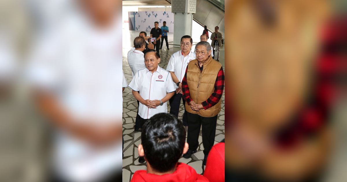 FOTO: Raih Prestasi di Asian Men's Volleyball Championship 2023, Timnas Voli Putra Indonesia Disambut Gembira SBY & Ketua PBVSI