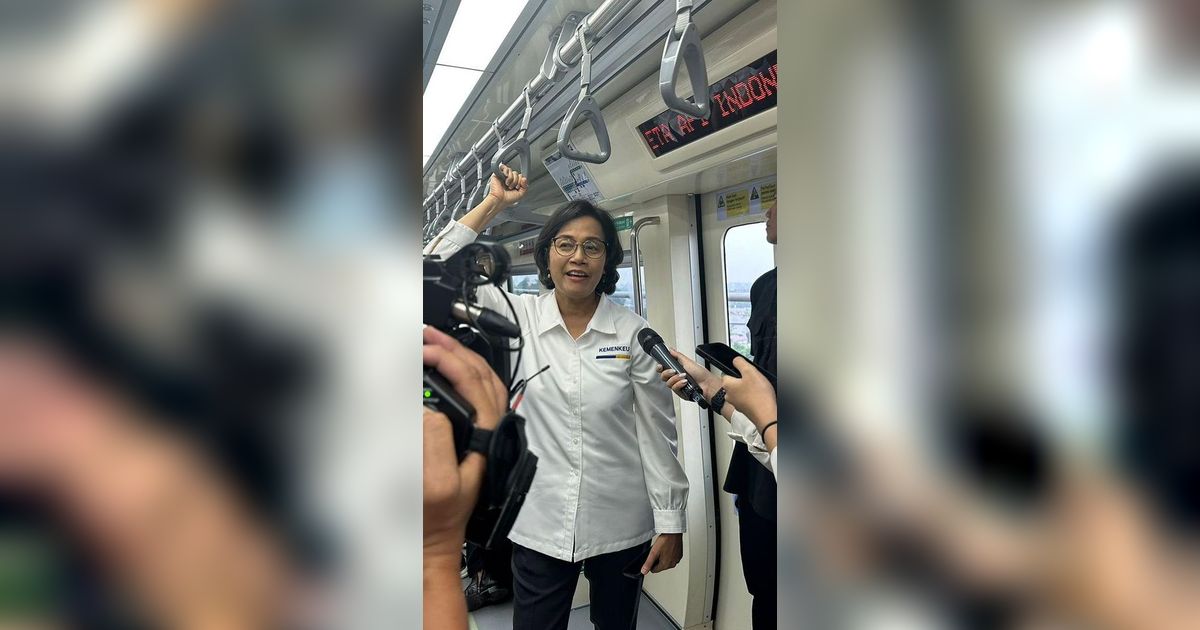 Cerita Sri Mulyani Naik LRT Jabodebek: Nyaman dan Aman, Depok ke Cawang Cuma 50 Menit