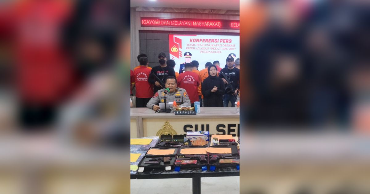 Empat Warga Sulsel Ditangkap Beli Senjata Api Ilegal, Salah Satunya Pegawai BUMN