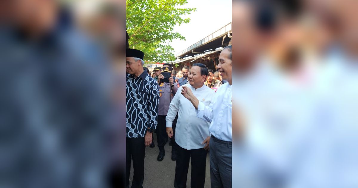 Ketika Jokowi Tunjuk-Tunjuk Ganjar di Depan Prabowo, Warga Teriak 'Presiden’