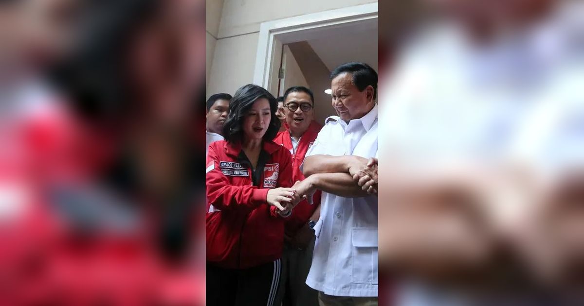 VIDEO: Kesan Prabowo Temui Grace Natalie Dkk di Markas PSI, 