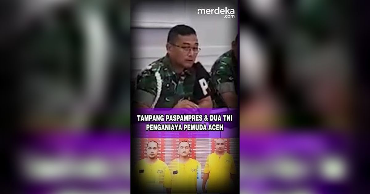 Tampang Paspampres & Dua TNI Penganiaya Pemuda Aceh