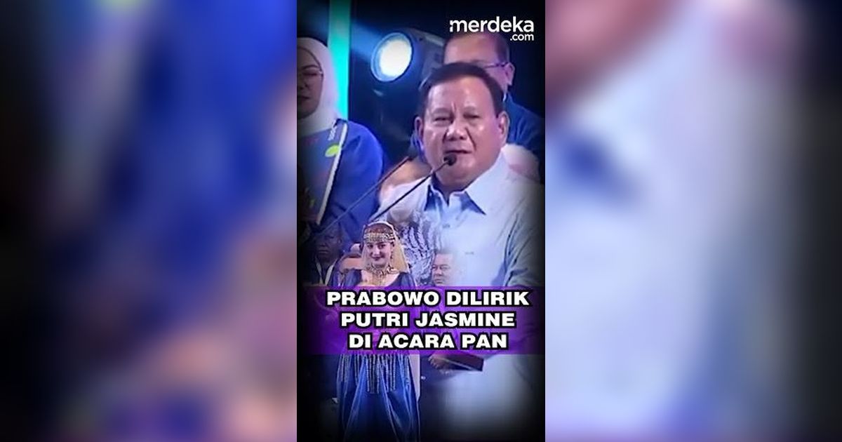 Prabowo Dilirik Putri Jasmine di Acara PAN