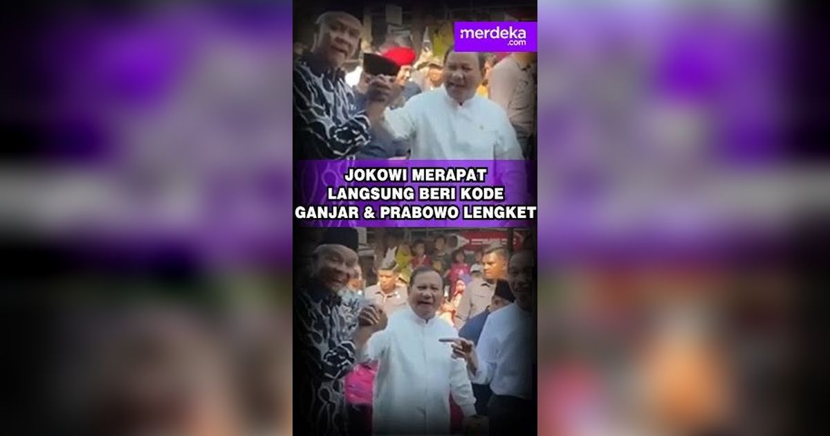 Jokowi Merapat Langsung Beri Kode Ganjar & Prabowo Lengket