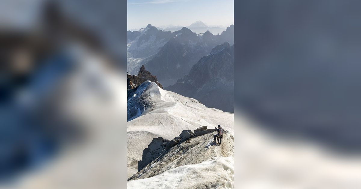 FOTO: Ketika Gunung Bersalju Mont Blanc di Prancis Tersengat Gelombang Panas