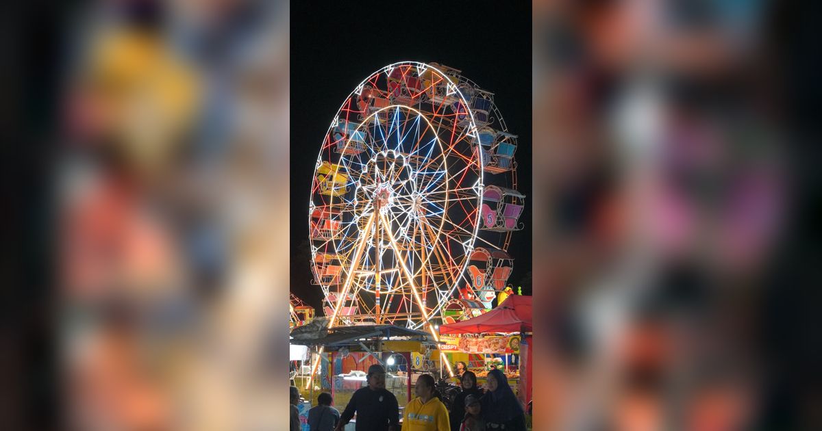 Detik-Detik Menegangkan Rantai Bianglala di Pasar Malam Pasuruan Rantainya Putus Saat Berputar