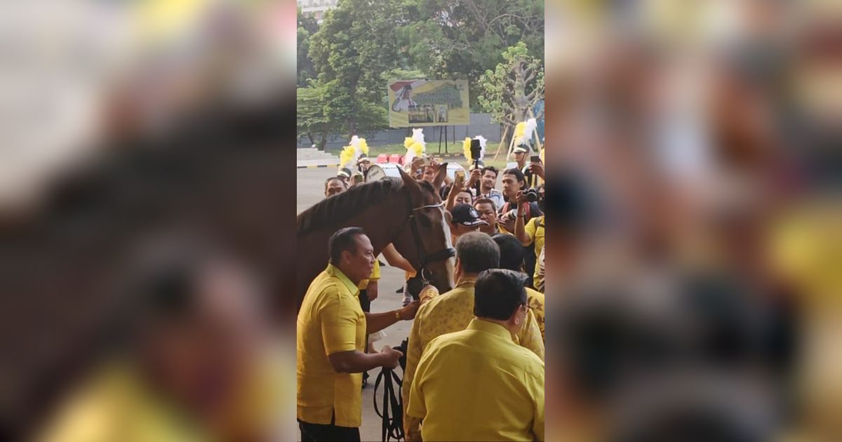 Airlangga Beri Kuda Cokelat ke Prabowo, Ini Maknanya