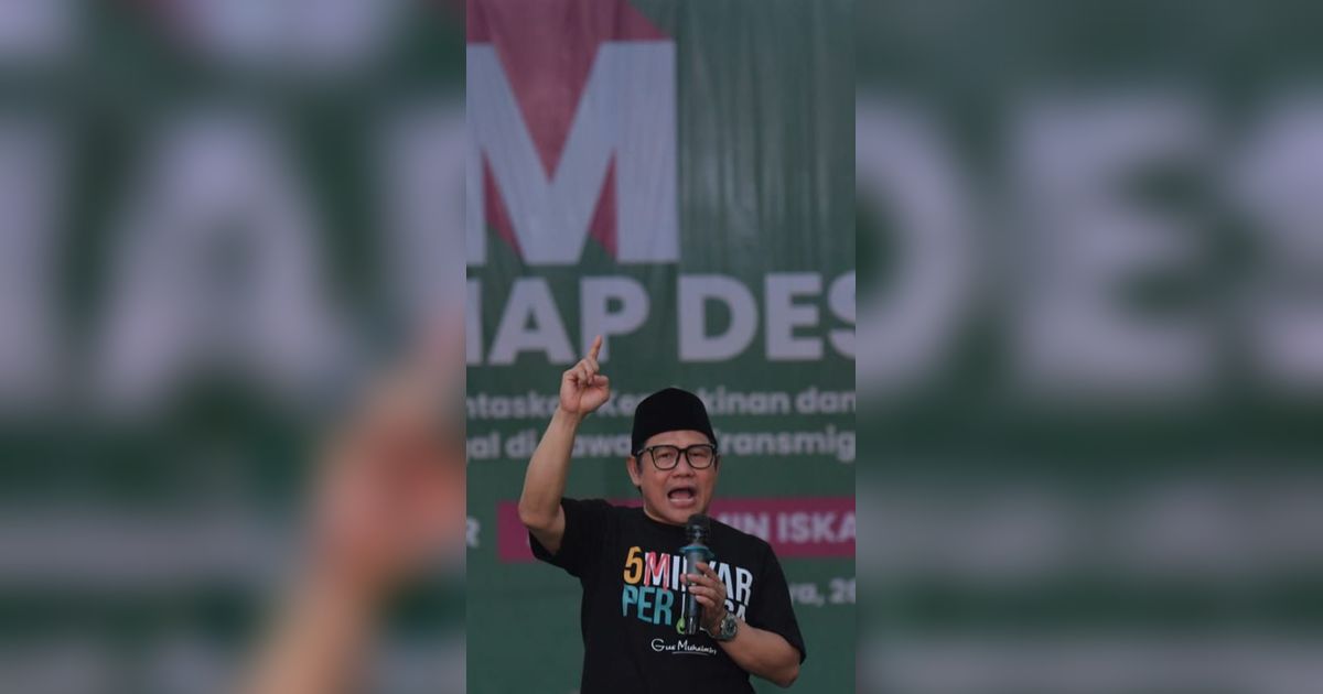 Cak Imin PKB: Kalau Tidak Ada Kepastian di Gerindra, Ikut PDIP Saja