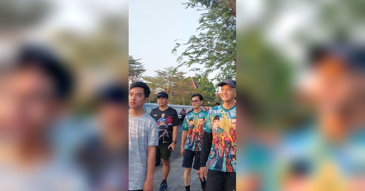 Ganjar dan Gibran Jogging hingga Sarapan Bareng di Solo