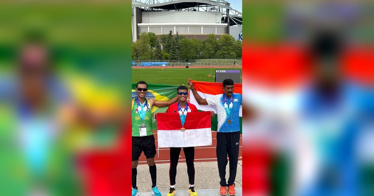 Anggota Polri Bripka Desjan Siallagan Juara 1 Lari 800 meter di Kanada, Brazil & India Tak Mampu Mengejarnya