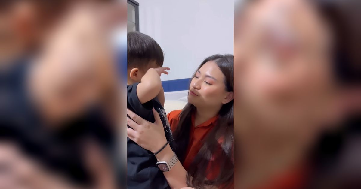 Ikutan Challenge Nyanyi Sambil Peluk Adzam, Nathalie Holscher Malah Sedih Mau Menangis