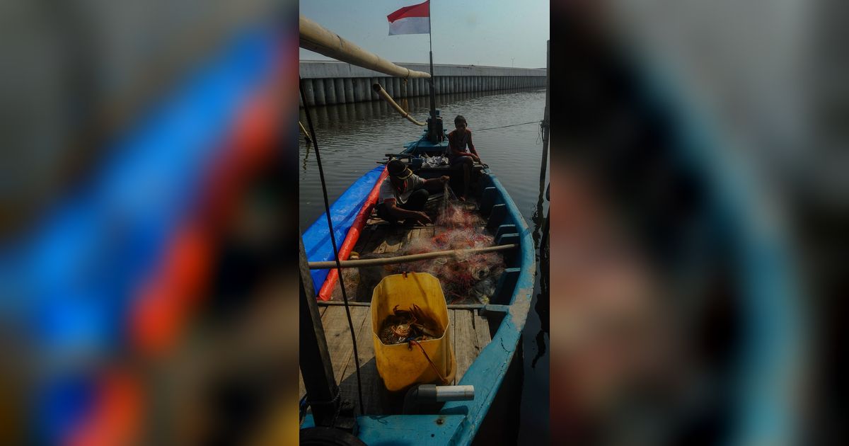FOTO: Masifnya Pembangunan Perniagaan dan Hunian di Utara Jakarta Bikin Nasib Pendapatan Nelayan Dadap Berkurang Drastis