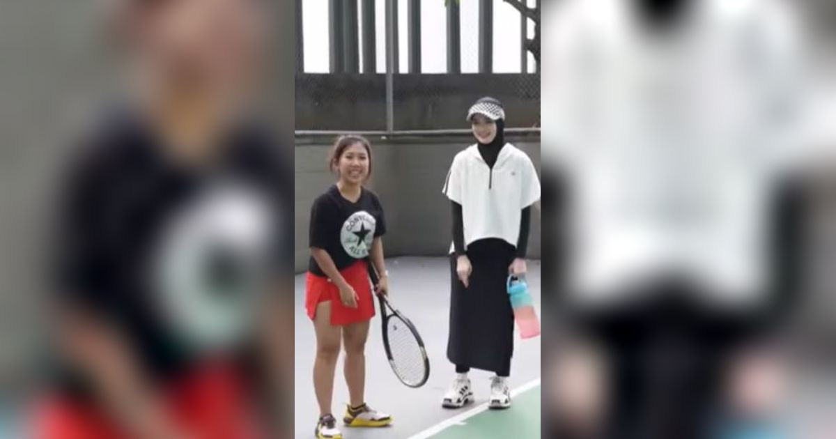 Inara Rusli Berlatih Tenis, Kiky Saputri Sampai Melongo Melihat Penampilannya 'Aslinya Cakep Banget'