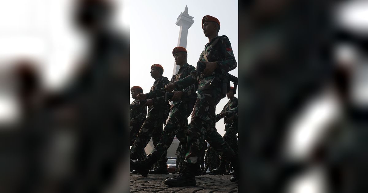 FOTO: Ribuan Personel TNI-Polri Siap Amankan KTT ASEAN di Jakarta