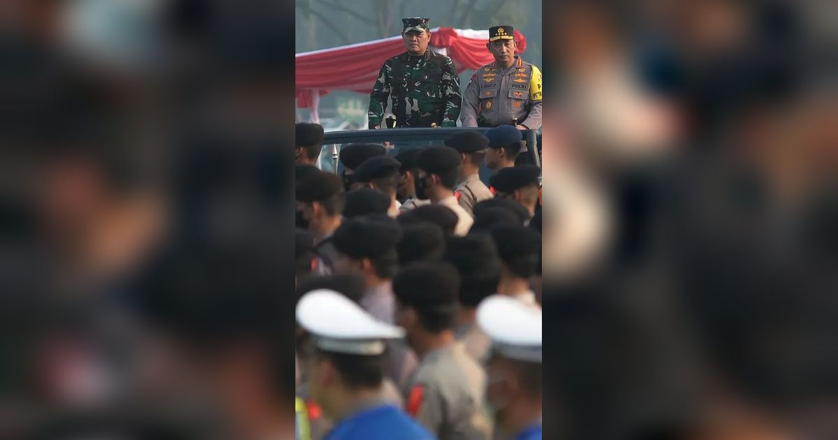 Pesan Jenderal Sigit dan Panglima TNI, Wanti-Wanti Prajurit saat Apel Pengamanan
