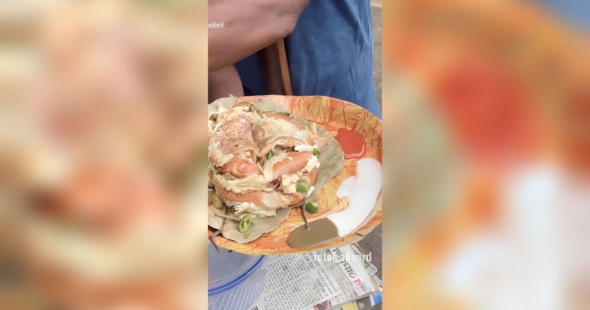 Burger Telur Kaki Lima , Lihat Cara Masaknya Bikin Mual