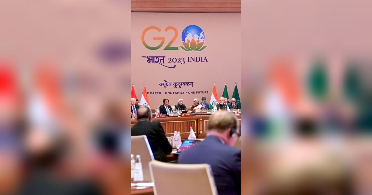 Jokowi Sampaikan Pesan Damai dan Bicara Pandemic Fund di KTT G20 India