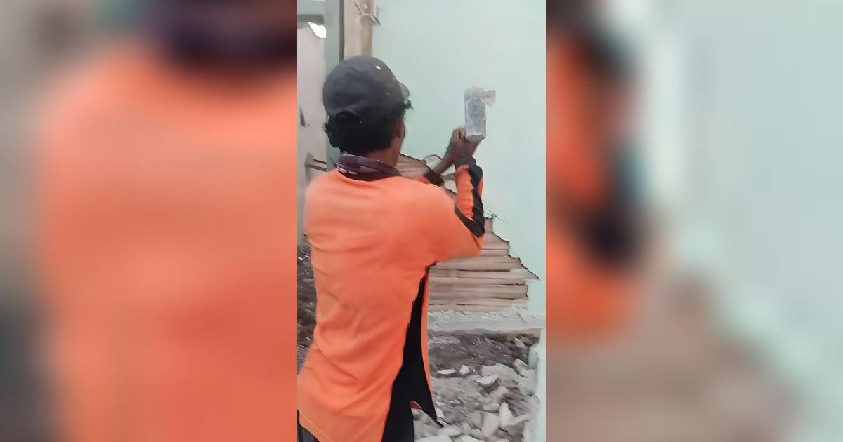 Rumah Nenek dari Anyaman Bambu Diplester Semen, Puluhan Tahun Tetap Keras, Kekuatannya Kalahkan Dinding Cor