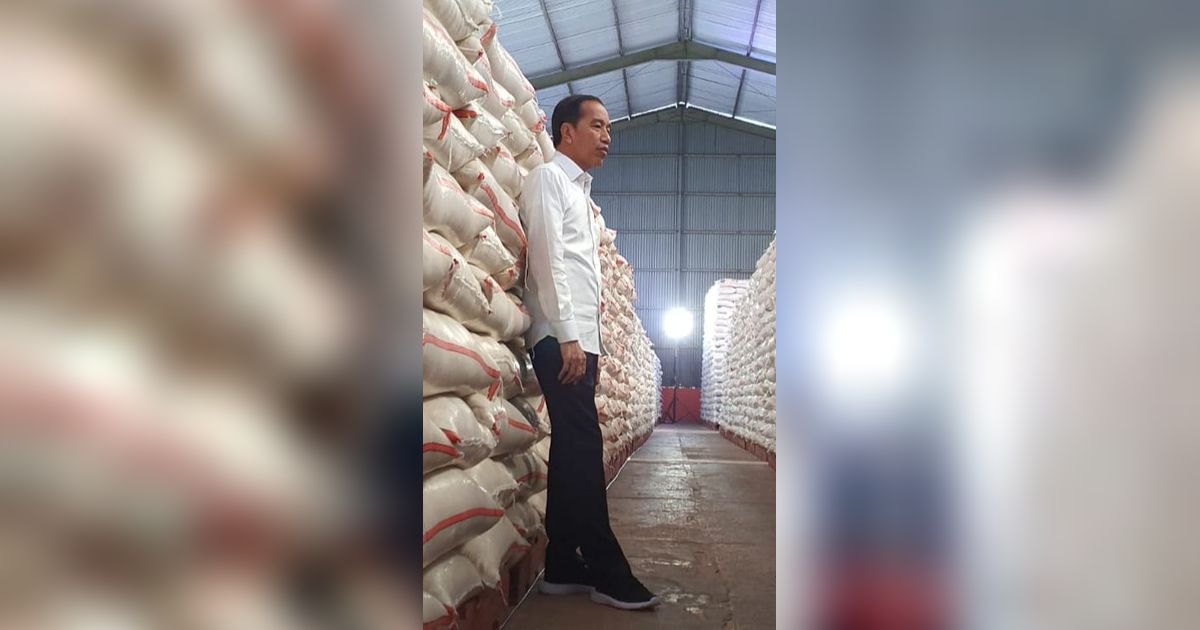 Jokowi Pastikan Stok Beras Aman: Jangan Khawatir, Kita Punya 2 Juta Ton