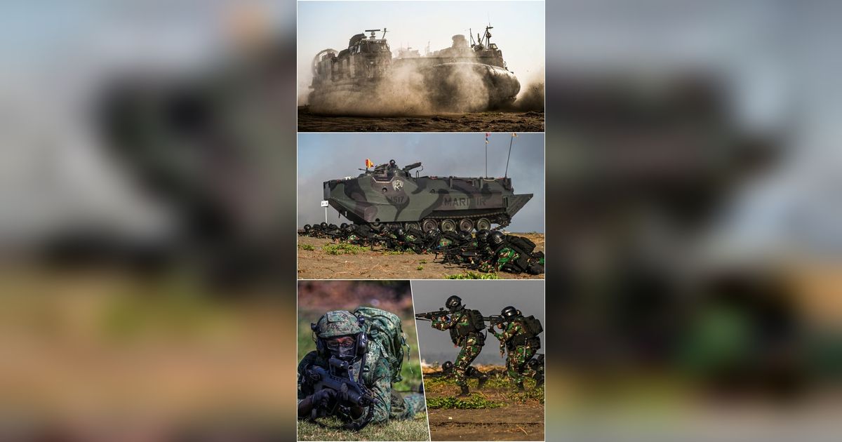 FOTO: Super Garuda Shield 2023, Ribuan Tentara Indonesia, AS, Singapura, Jepang hingga Inggris Unjuk Gigi dalam Latihan Perang di Situbondo