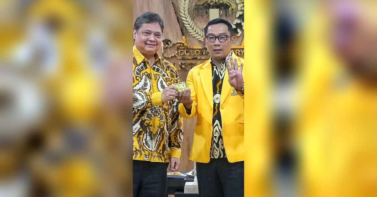 Ridwan Kamil Lapor Pertemuan dengan Megawati, Begini Reaksi Airlangga