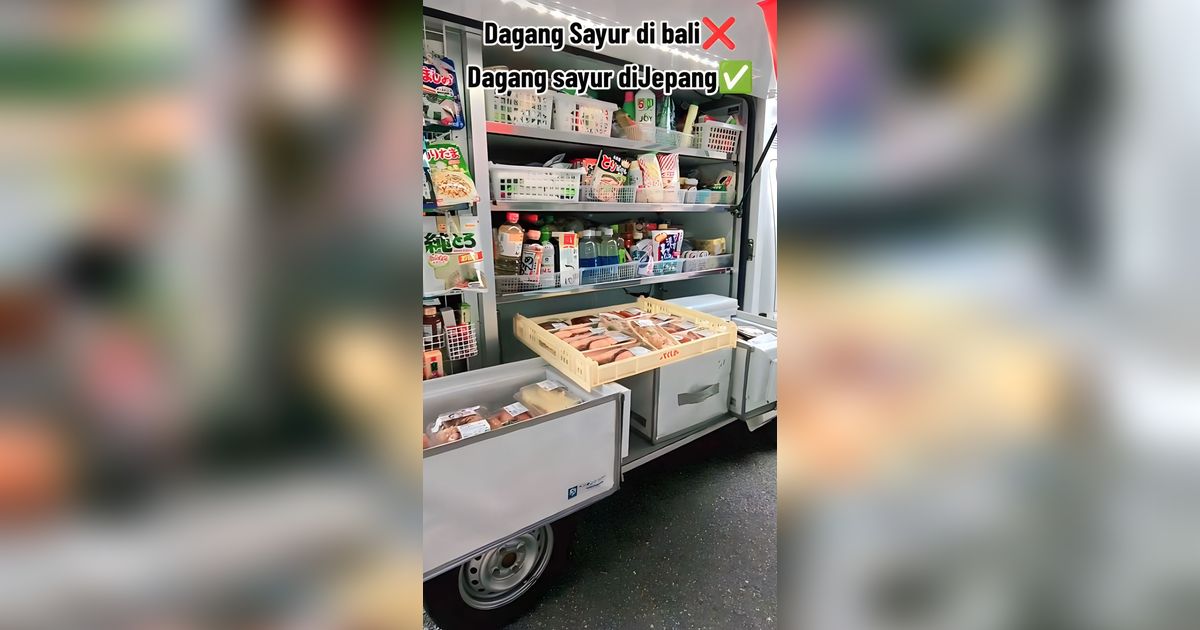 Viral Penampakan Pedagang Sayur Keliling di Jepang, Jualannya Lengkap Bak Swalayan Berjalan