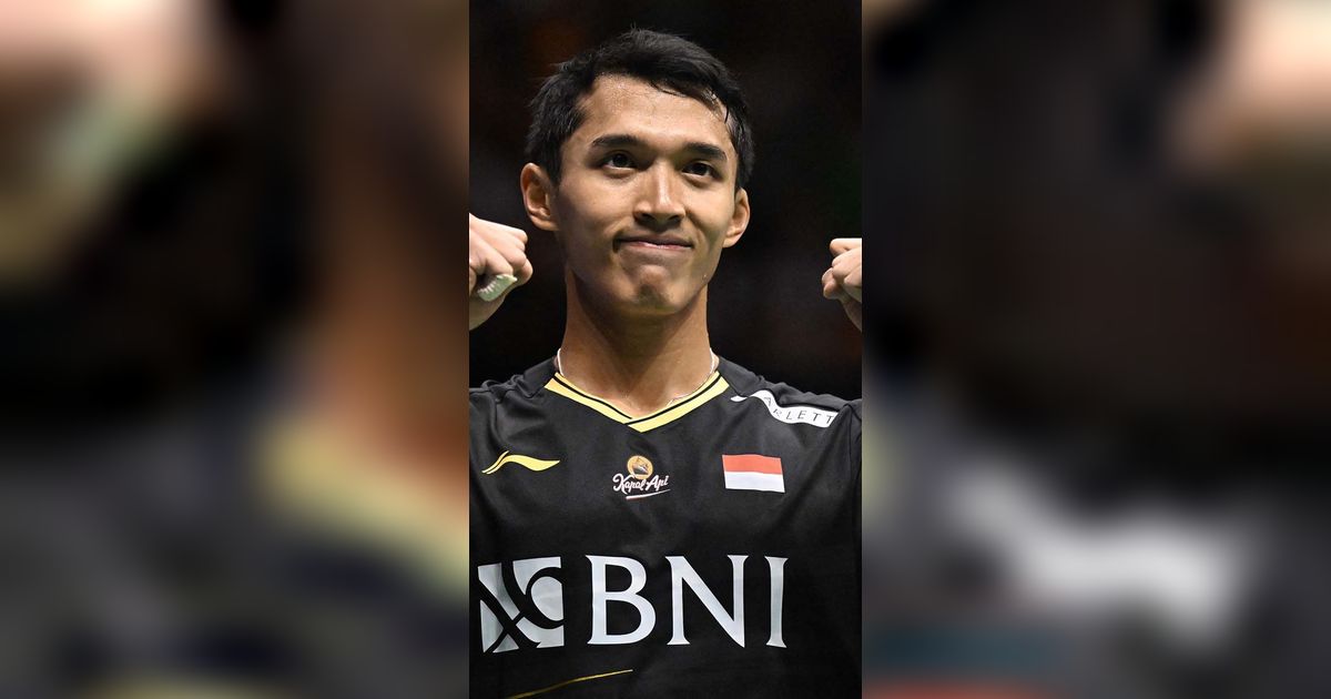 FOTO: Senyum Jonatan Christie Tembus Final Hong Kong Open 2023