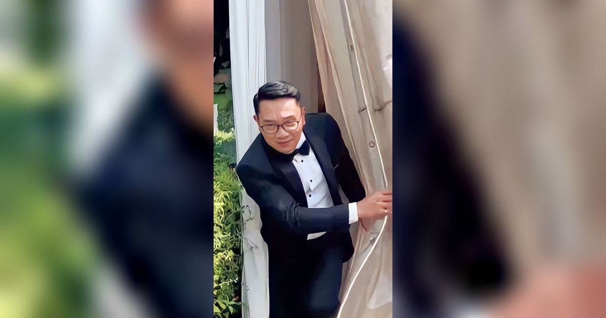 Momen Kocak Ridwan Kamil 'Digeruduk' Selfie Emak-Emak di Kondangan Anak Hotman Paris, Ngakak Lihat Caranya Kabur