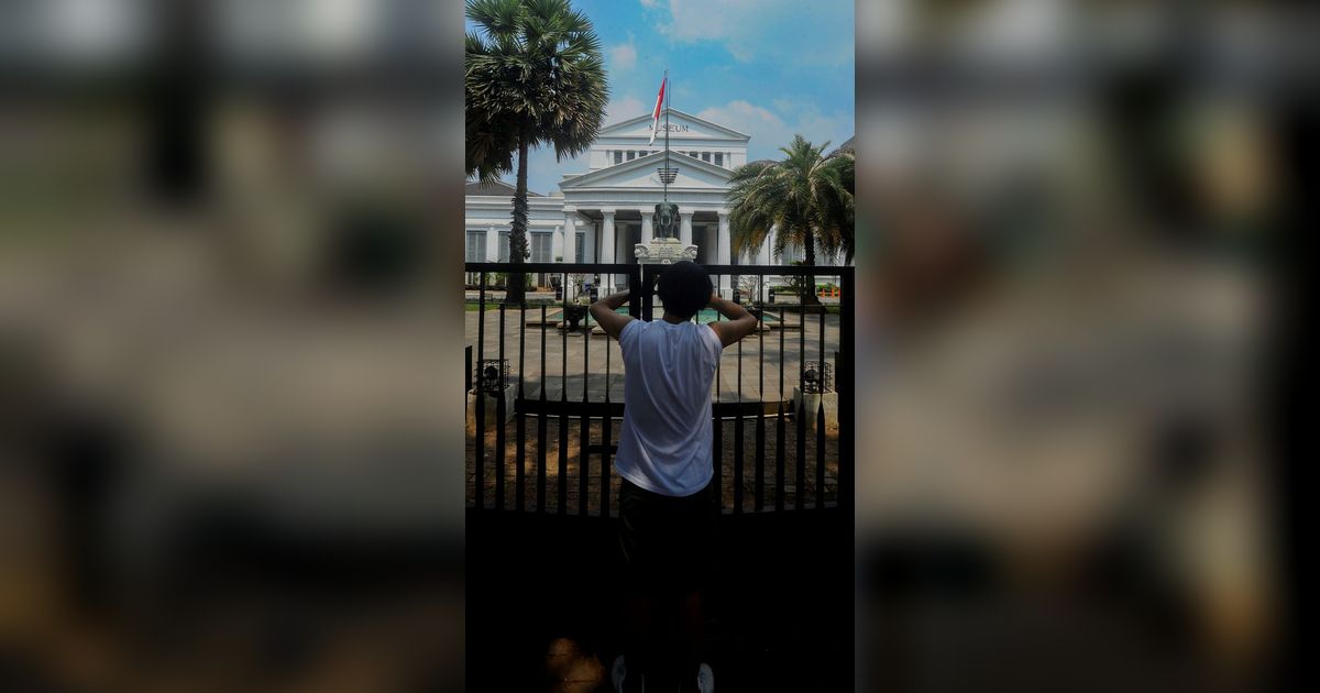 FOTO: Suasana Museum Nasional Ditutup Setelah Kebakaran, Koleksi Benda Bersejarah Dipastikan Aman