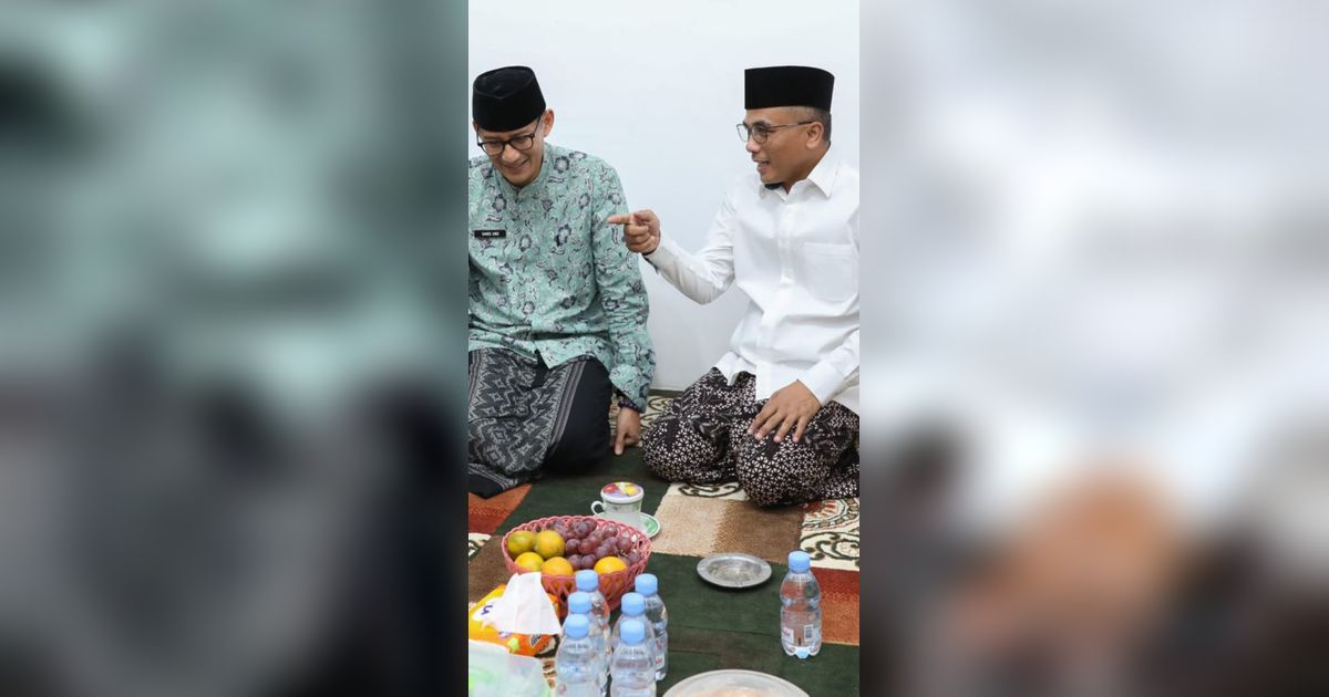 Ditemui Sandiaga, Gus Baha Doakan PPP Dapat Hasil Terbaik di Pemilu 2024