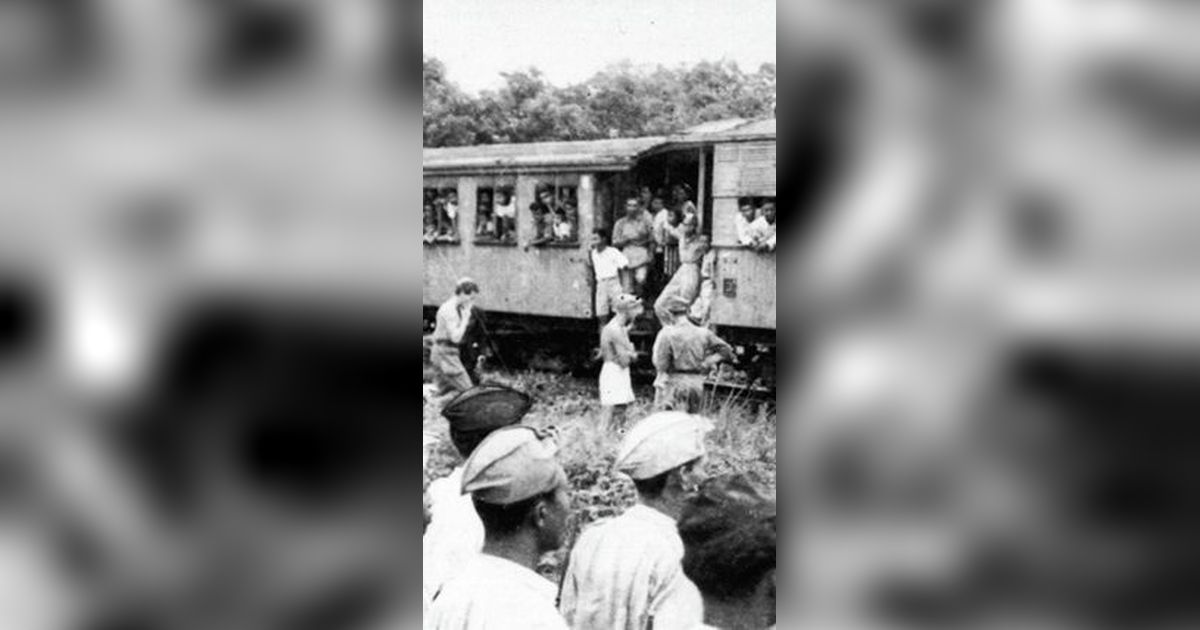 Potret Kereta Api pada Masa Pertempuran 10 November di Surabaya, Angkut Pribumi Mengungsi ke Luar Daerah