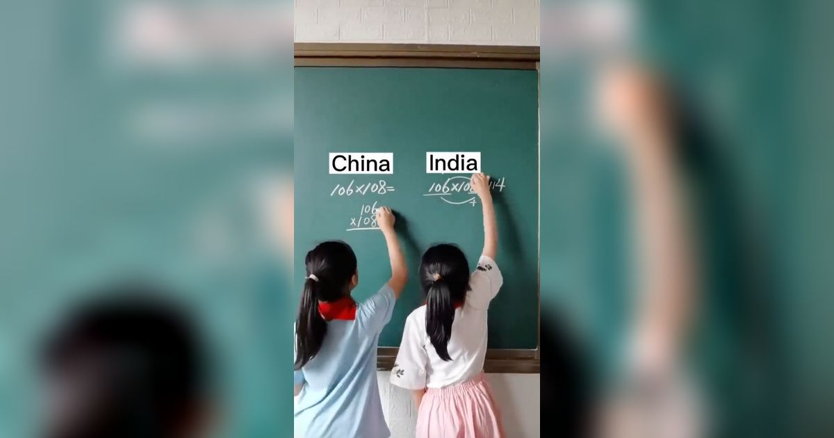 Begini Cara Menghitung Anak Sekolah di China Vs India, Pentingkan Kecepatan atau Hasil?