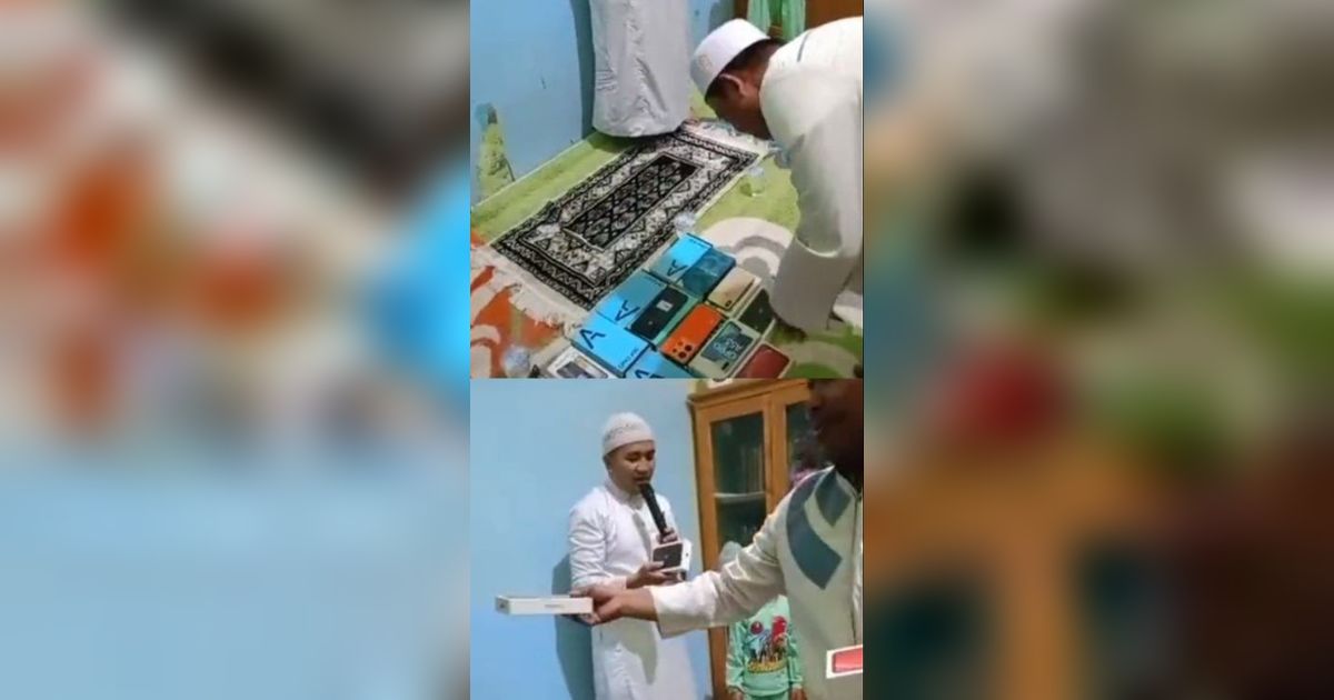 Viral Jemaah Pengajian Diduga Dapat Berkat HP Sebelum Pulang, Netizen 'Auto Rajin Datang'