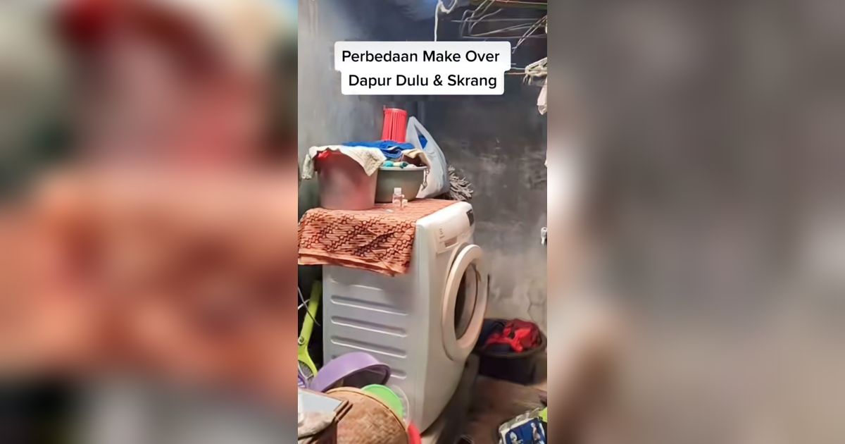 Makeover Dapur Kumuh Sempit Jadi Estetik, Salfok sama Atap yang Vibes-nya Ala-Ala Taman